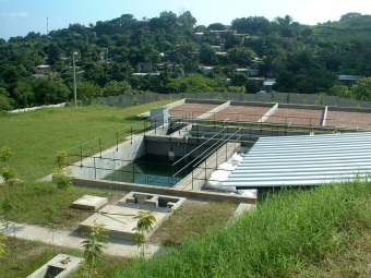Example of an aerobic treatment plant