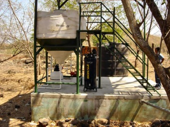 HidroPur SED System for water purification, installed at San Ildefonso, San Vicente